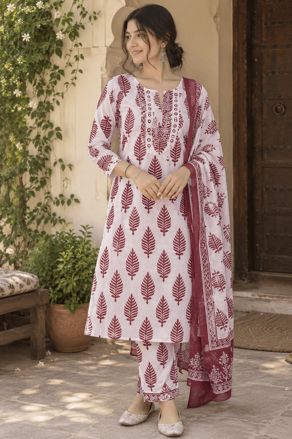 Pure Cotton Three-Piece Suit