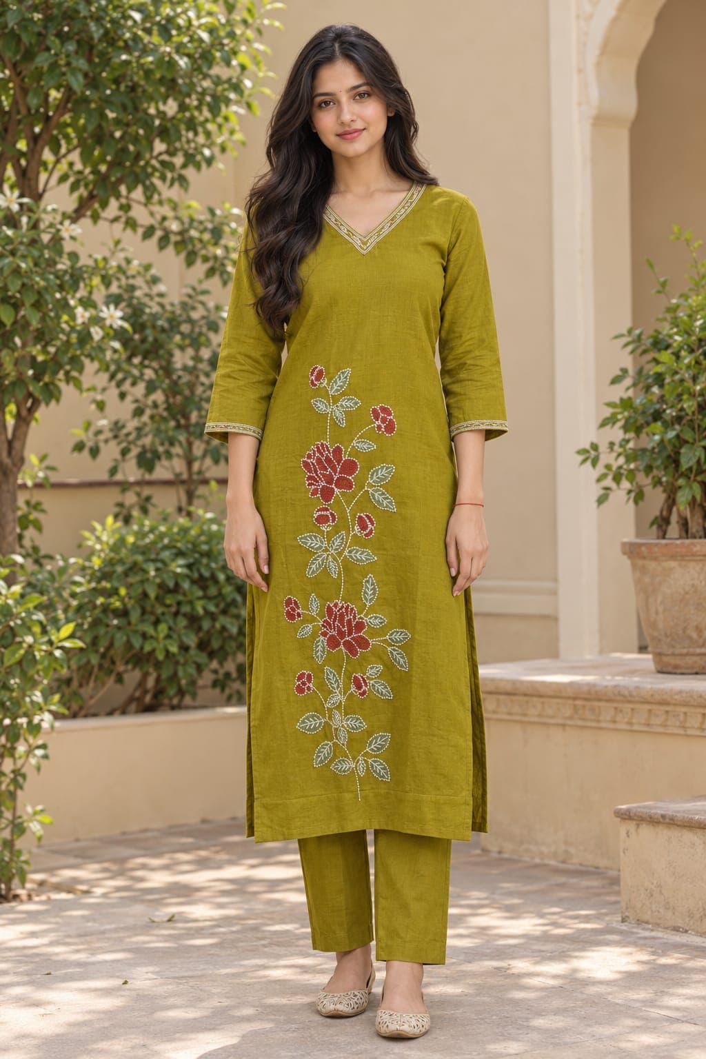 Pure Cotton Two-Piece Suit