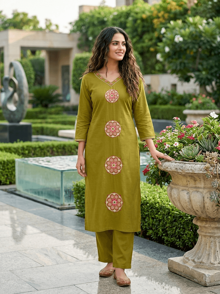 Pure Cotton Two-Piece Suit