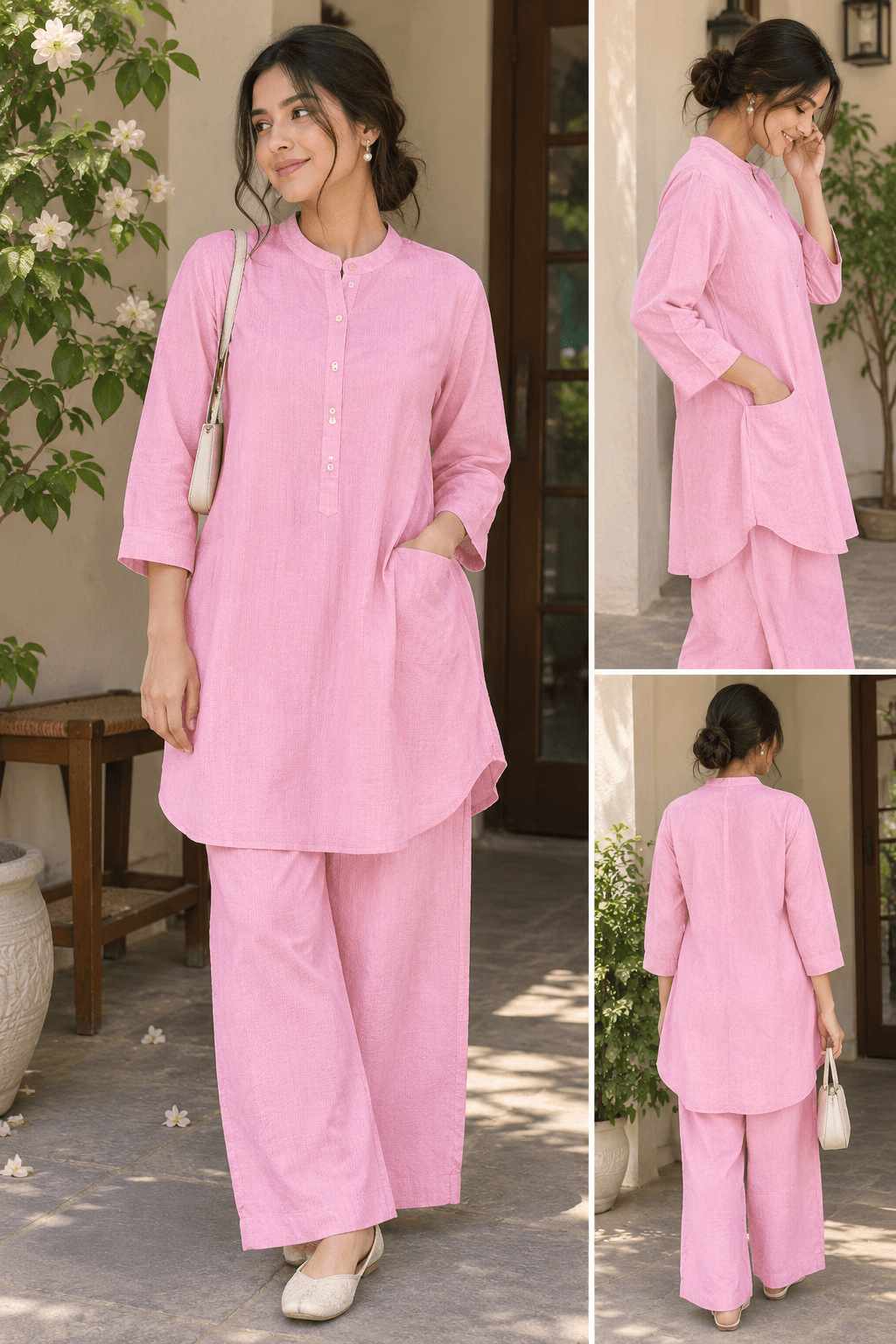 Pure Cotton Two-Piece Co-ord Set