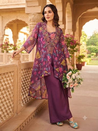 Indo-Western Three-Piece Dress