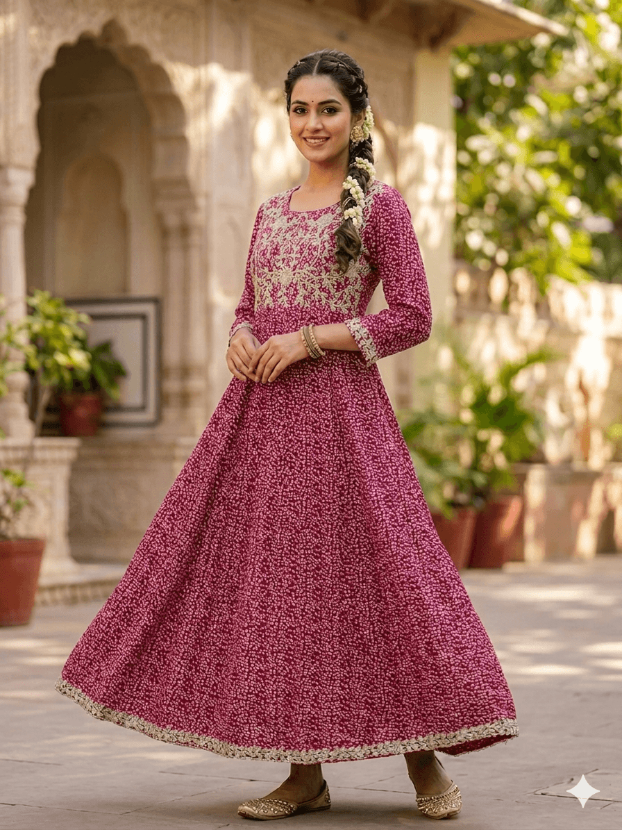 Premium Heavy Reyon Gown