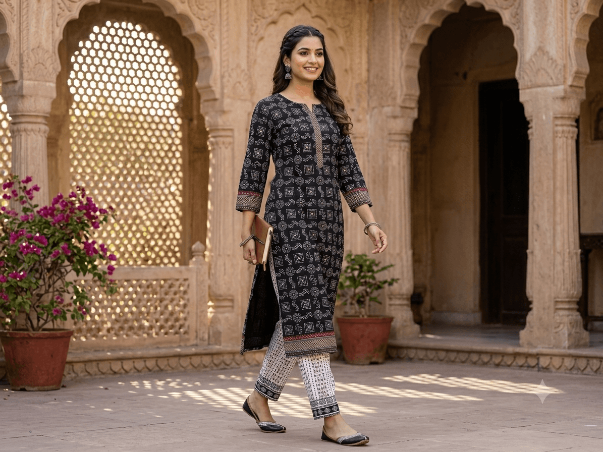 Rayon Two-Piece Suit Set